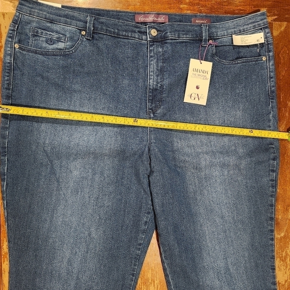 Gloria Vanderbilt Amanda Slimming Tapered Leg Women Jeans Size 24W NWT - Picture 4 of 13